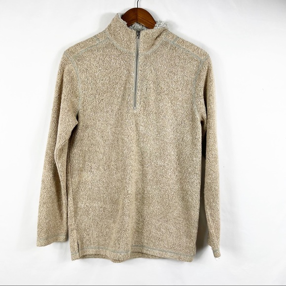 True Grit Other - TRUE GRIT Men's Brown Melange Blanket 1/4 Pullover in Size XS